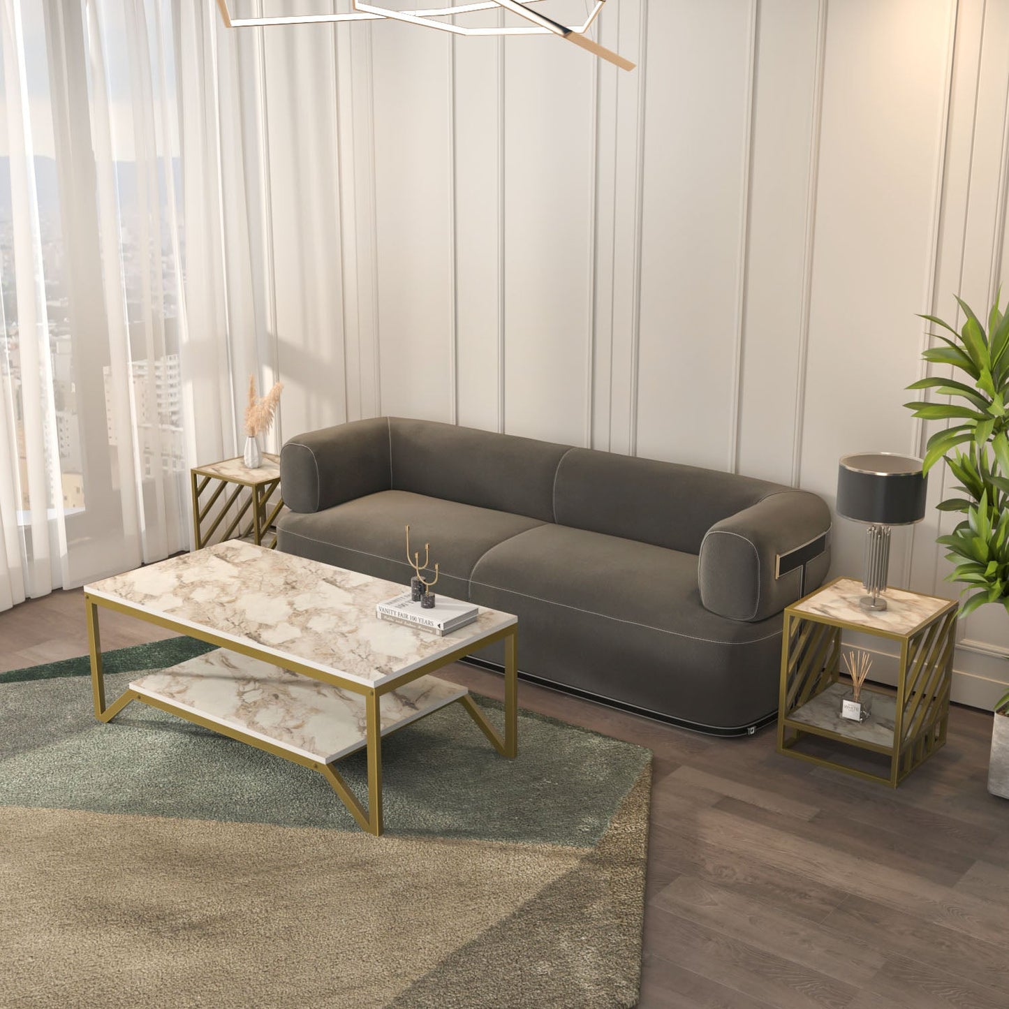 Flora & Norm Living Room Table Set