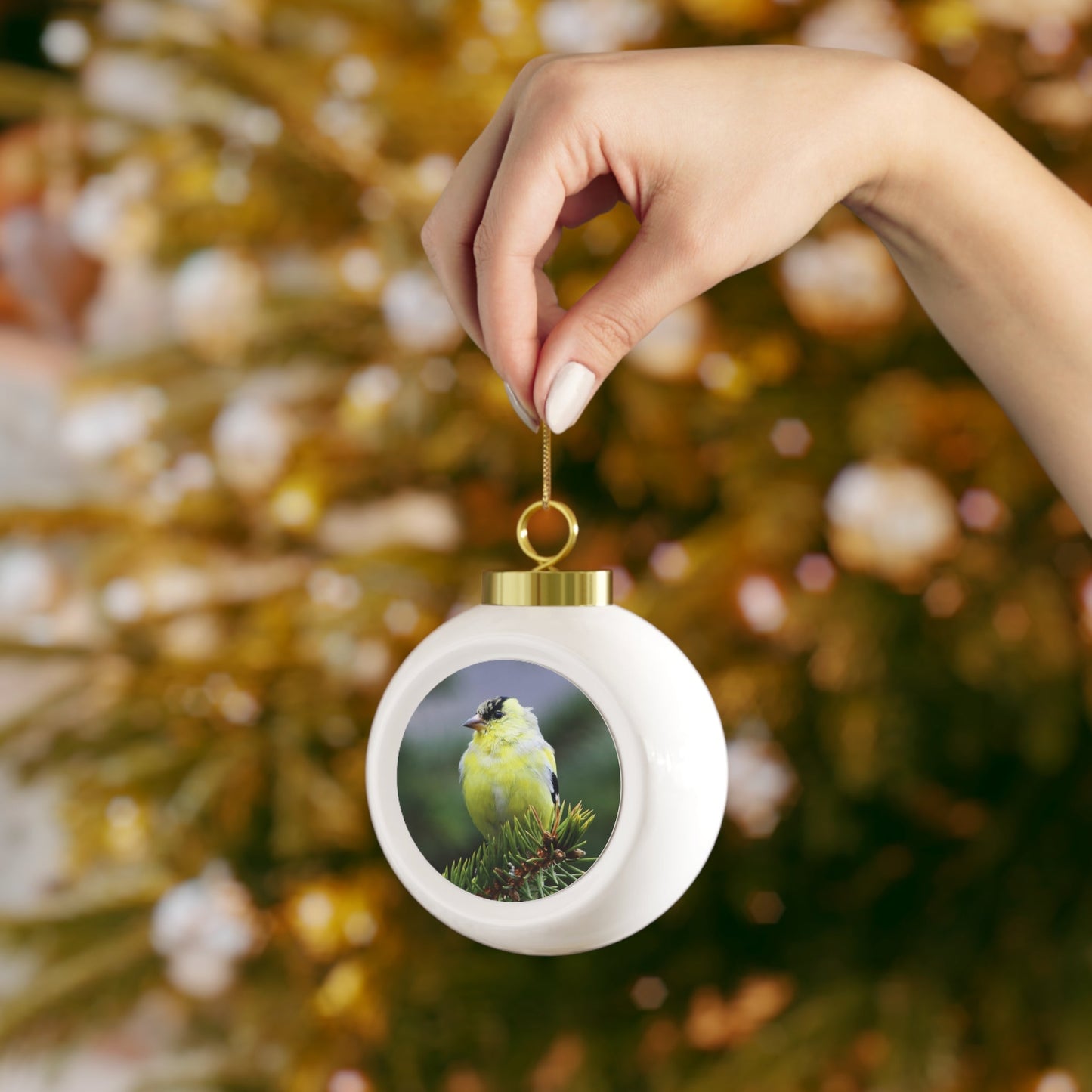 Goldfinch - Christmas Ball Ornament