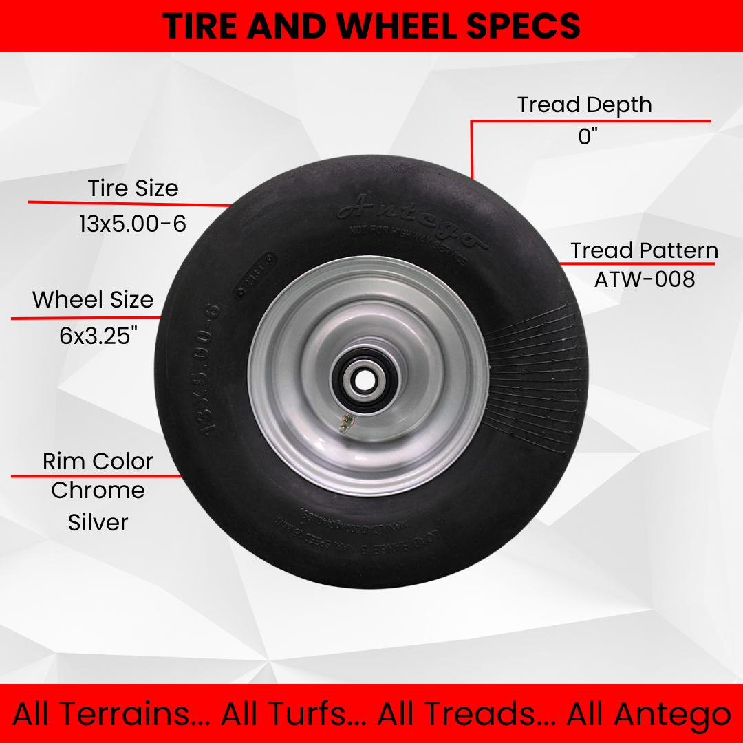 13x5.00-6 Hustler Flat Free Assembly, replaces 605038 fits Fastrak & Raptor SD 36”, 42”, 48” (Qty: 1)