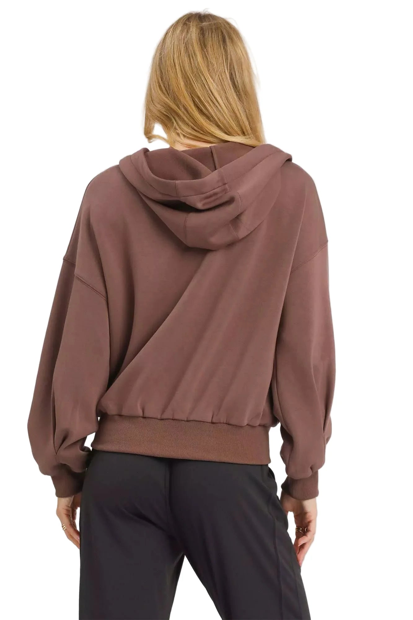 Umgee Zip-Up Fleece Hooded Jacket
