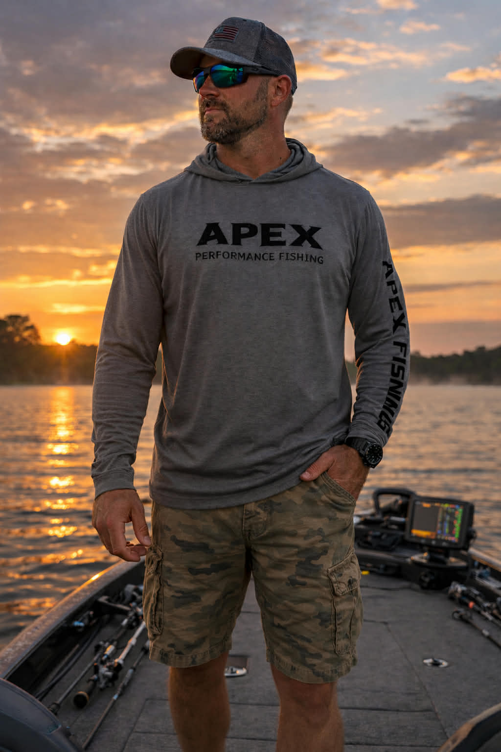 Gray Bass Hoodie