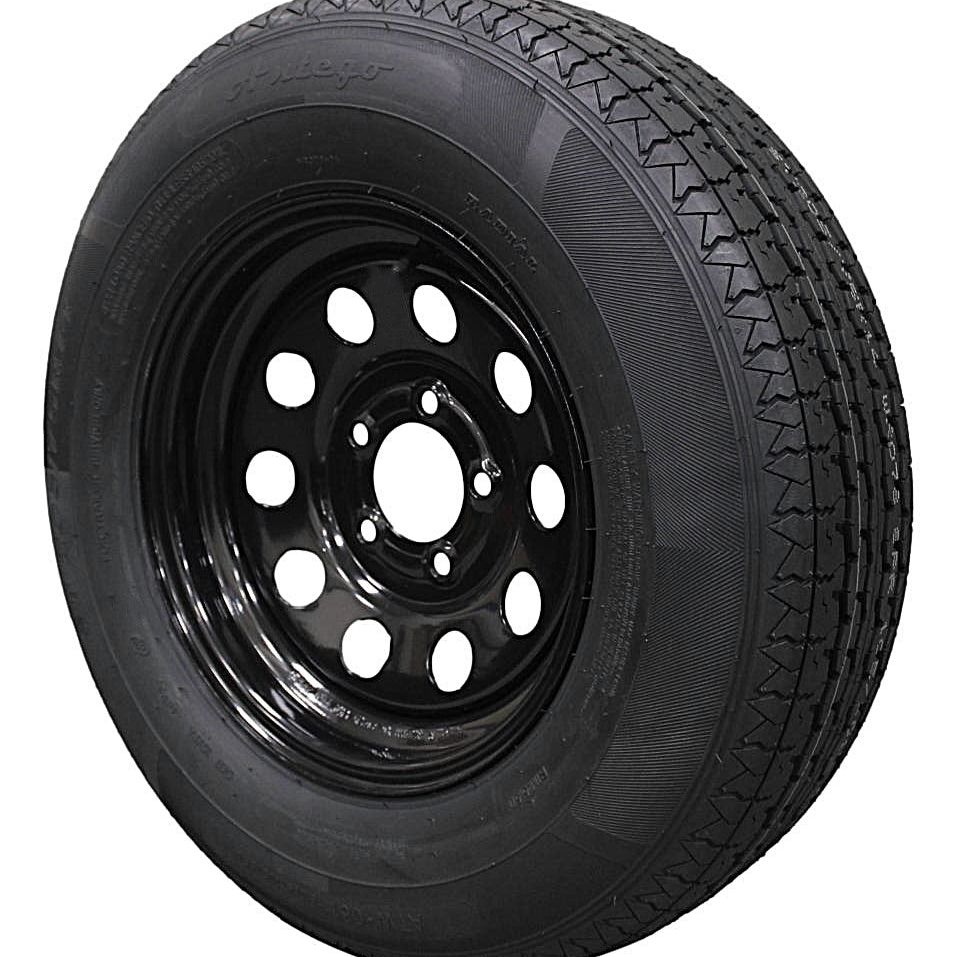 (Set of 2) Antego Tire and Wheel 205/75R14 Highway Terrain Assembly – Optimized for High Load Performance, 14.0-Inch Rim, Load 105.0, Speed M | A140554010096108ST20575R14-B2