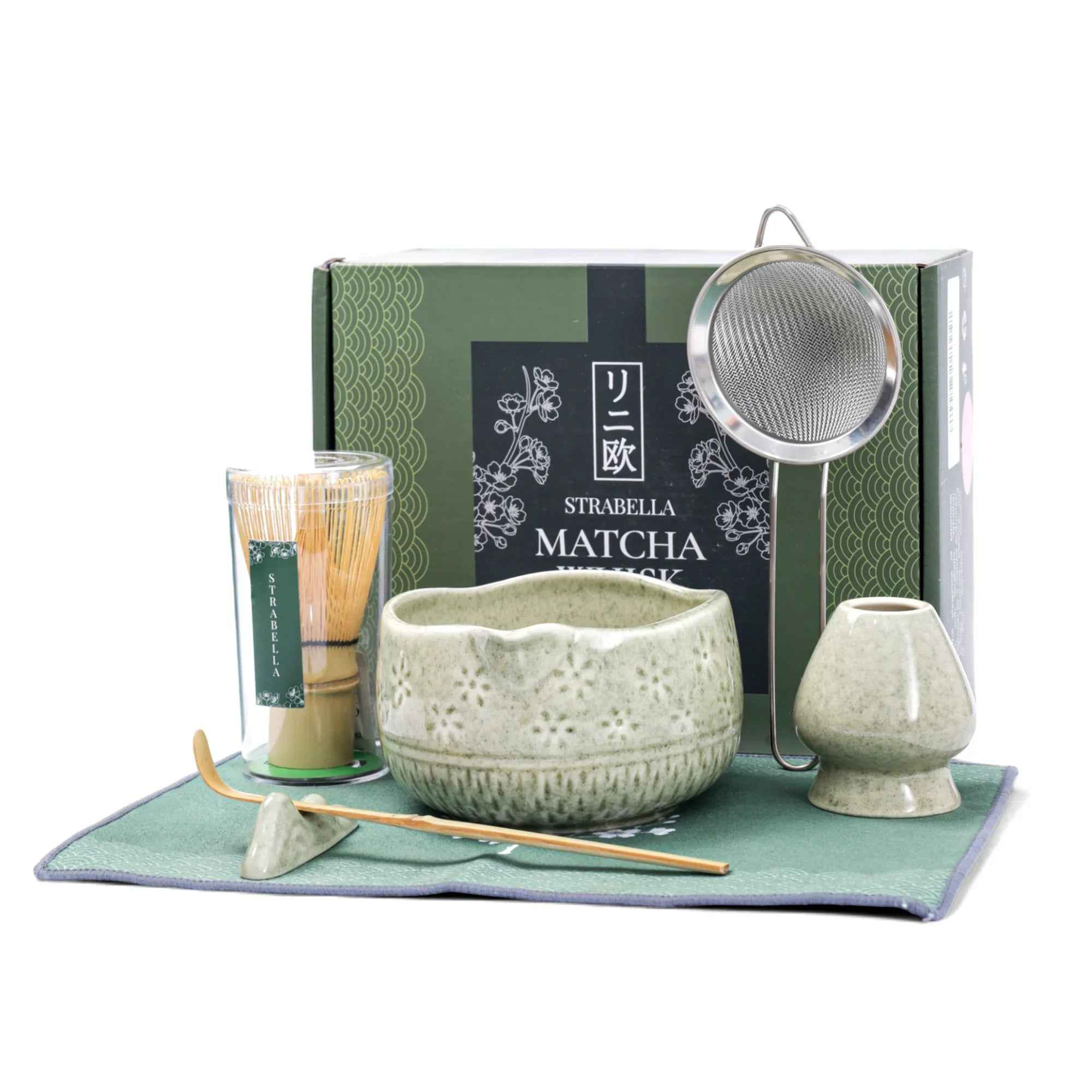Matcha Whisk Set β Bamboo Chasen + Ceramic Chawan Gift Set