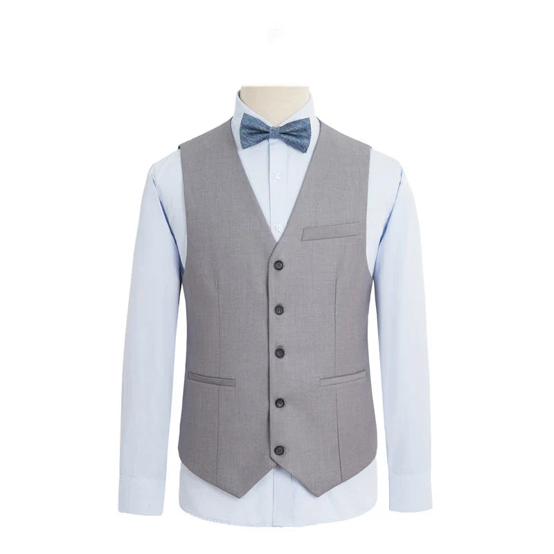 Men Plus Size Black Suit Vest Solid Color Single Breasted Waistcoat Grey Black Navy 9XL