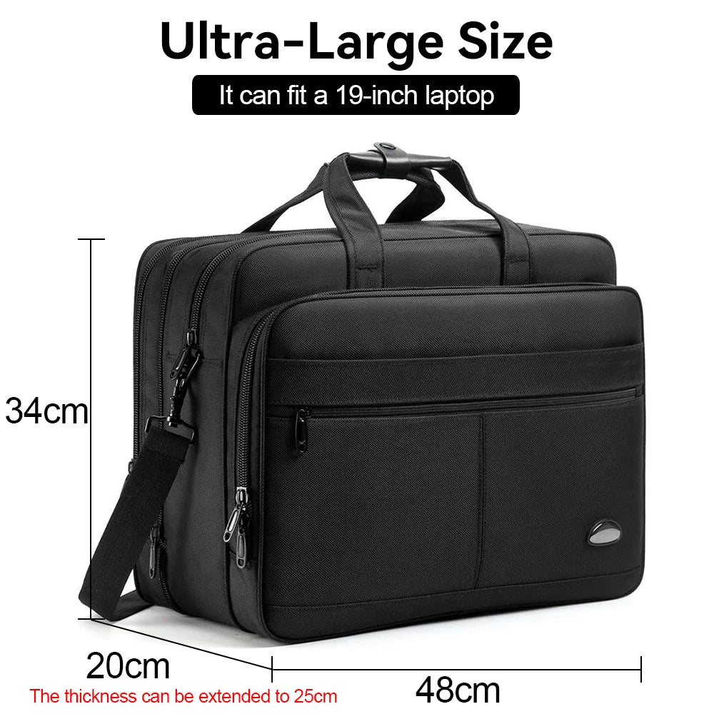 Large Capacity Business Briefcase in three sizes 15.6 inch, 17 inch & 19 inches