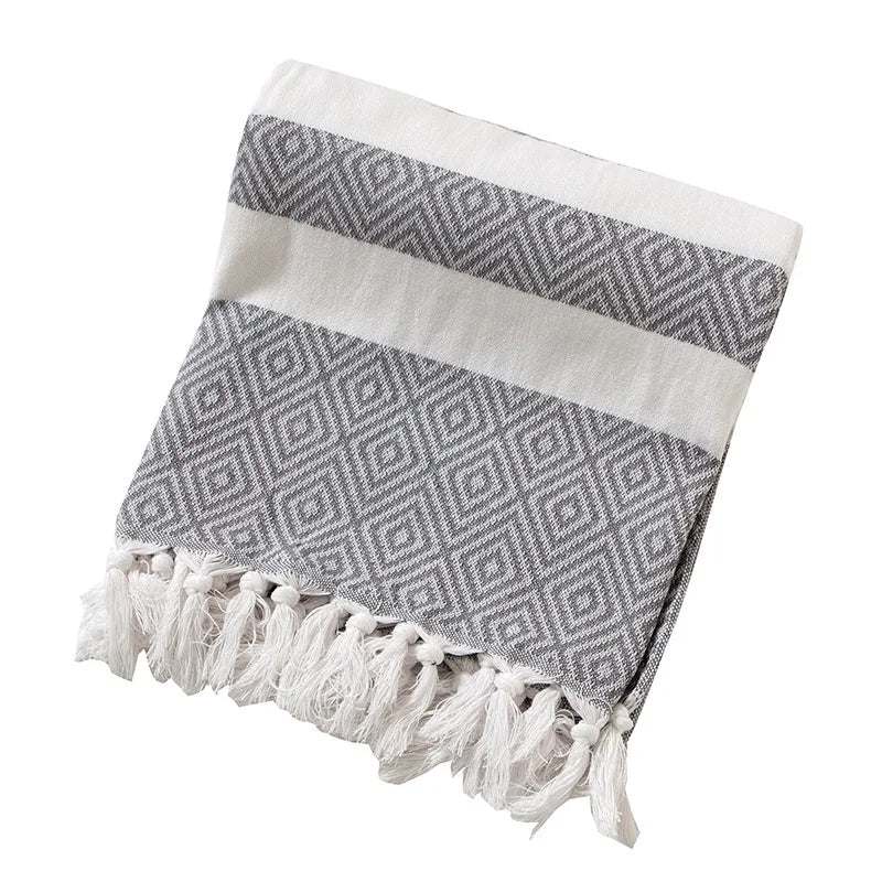 Turkish Beach Towel Oversized (40"x70") - Sand Free, Extra Large, Ultra Soft,Compact & Lightweight for TravelQuick Drying
