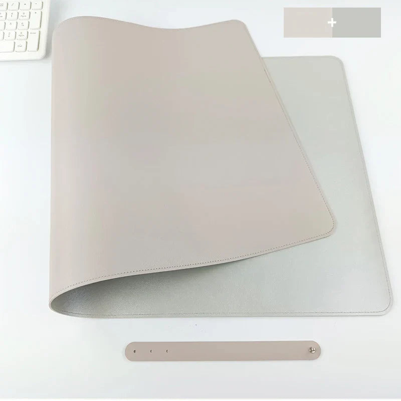 Large PU leather waterproof mouse pad