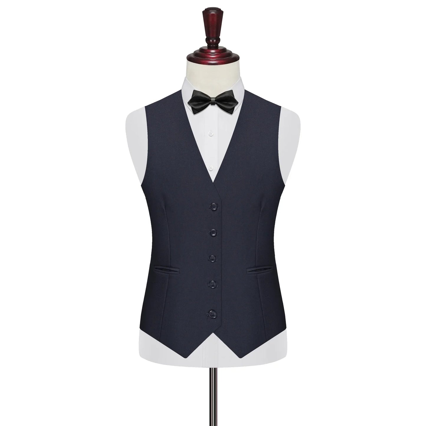 7XL 8XL Plus Size Slim Suit Vest Business Men's Dress Vest Fashion Solid Single Breasted V-neck Formal Waistcoats