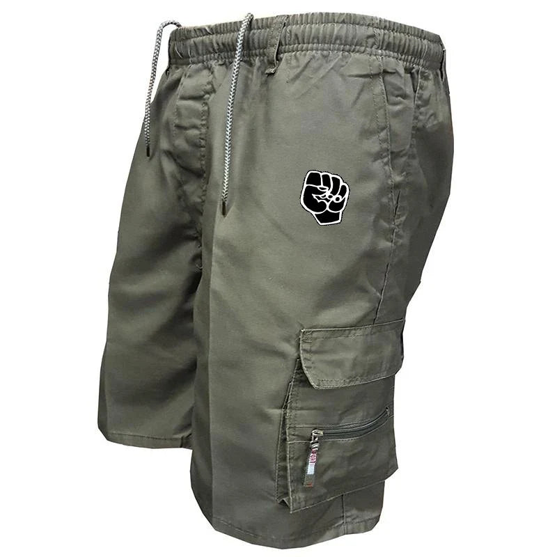 Summer Men's Cargo Shorts Bermuda Cotton Multi-pocket Casual Outdoor Short Pants