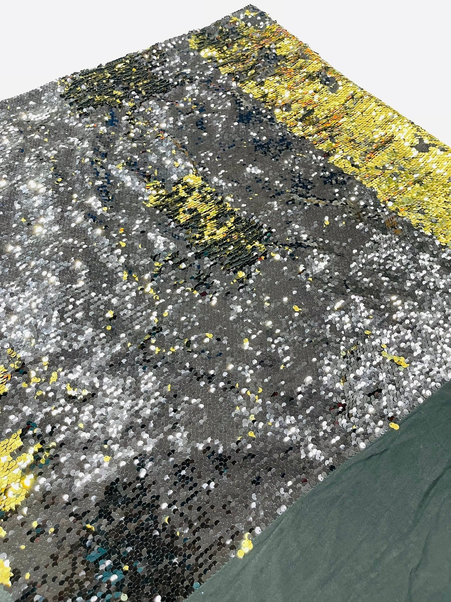 Reversible Color Changing Sequin Fabric| 54" Wide| Stretch Polyester Spandex.