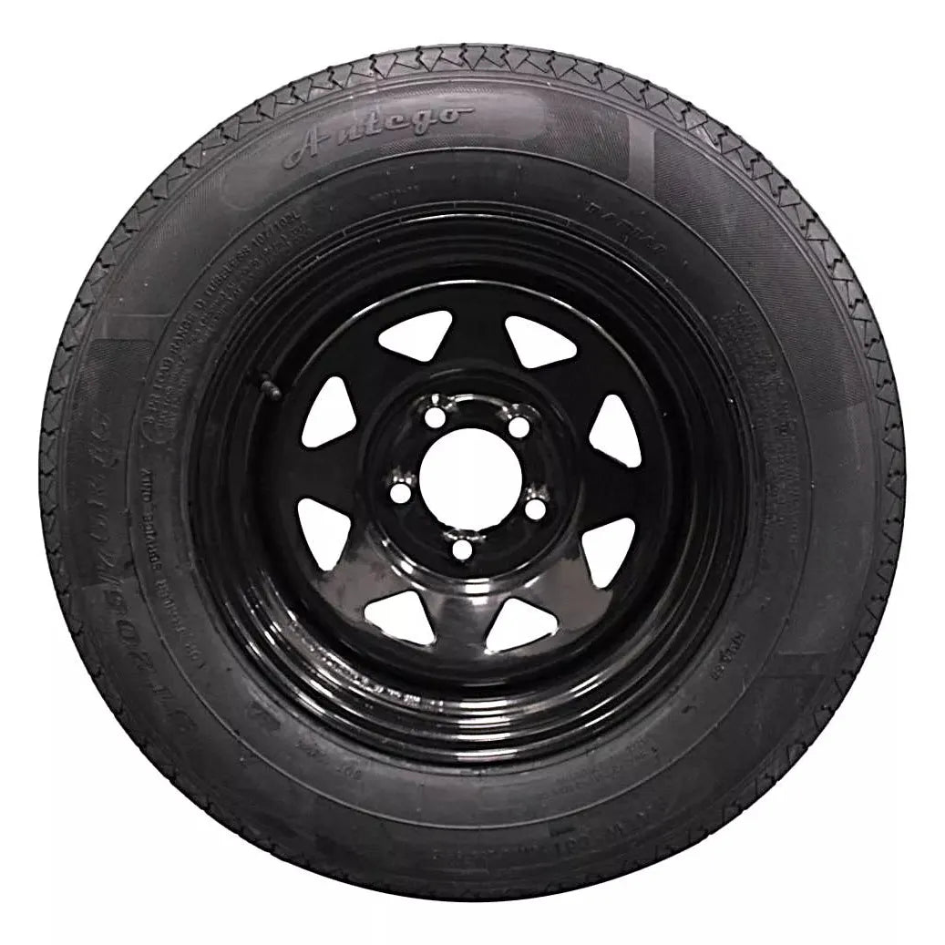 (Single Assembly) Antego Tire and Wheel 205/75R15 Highway Terrain Assembly – Optimized for High Load Performance, 15.0-Inch Rim, Load 107.0, Speed M | A15604500096108ST20575R15