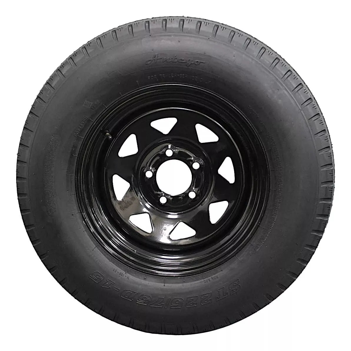 (Single Assembly) Antego Tire and Wheel 225/75D15 Highway Terrain Assembly – Optimized for High Load Performance, 15.0-Inch Rim, Load 113.0, Speed M | A15604500096208ST22575D15