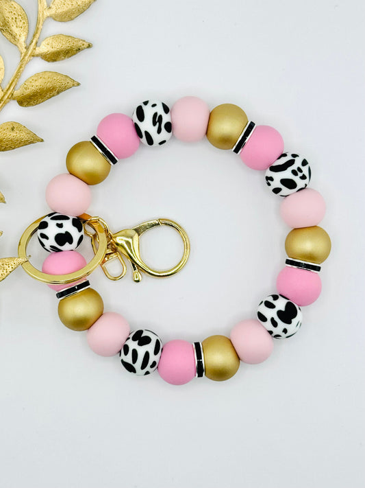 Wristlet - Pink Moo-Tini (M&H)
