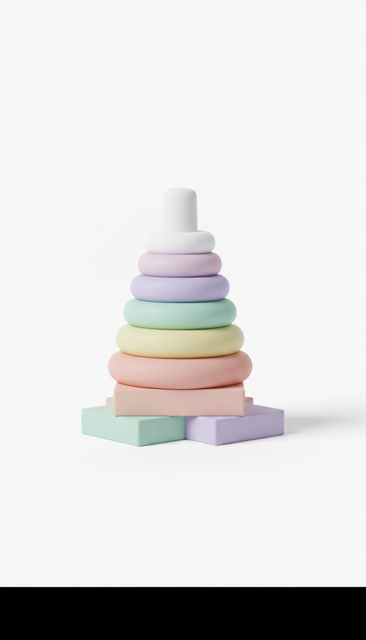 Pastel Stacking Rings Set