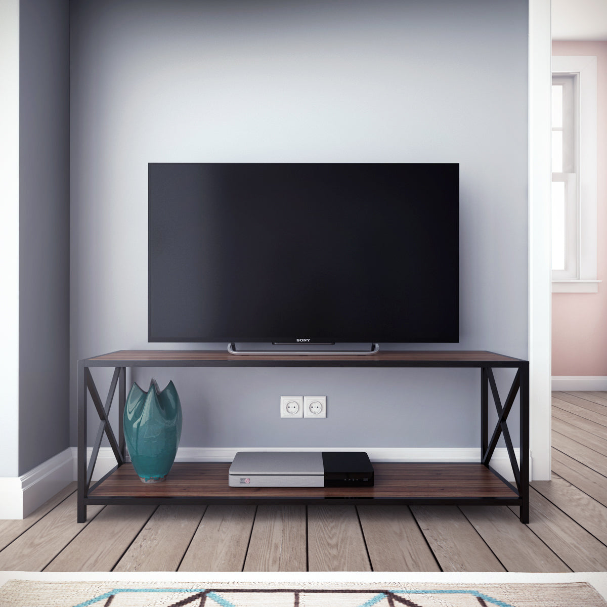 Xena 47" Metal Industrial TV Stand