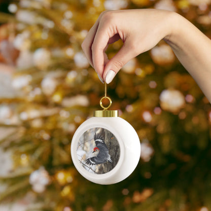 Red-bellied Woodpecker - Christmas Ball Ornament