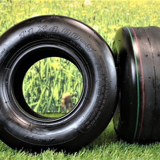 11x4.00-5 4 Ply Turf Tires for Lawn & Garden Mower (Set of 2)