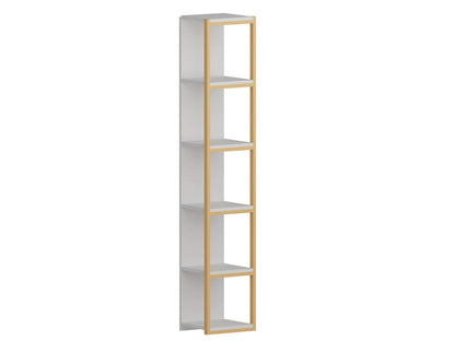 Texas 71" Tall Metal Manufactured Wood Bookcase