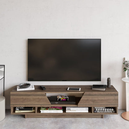 Aspatria 63" TV Stand and Media Console with Cabinets and Shelves fro TVs up to 72"