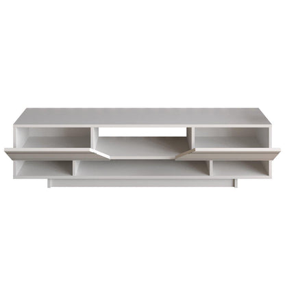 Aspatria 63" TV Stand and Media Console with Cabinets and Shelves fro TVs up to 72"