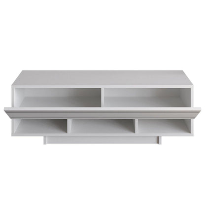 Celestia 47" TV Stand and Media Console with Cabinets and Open Shelves