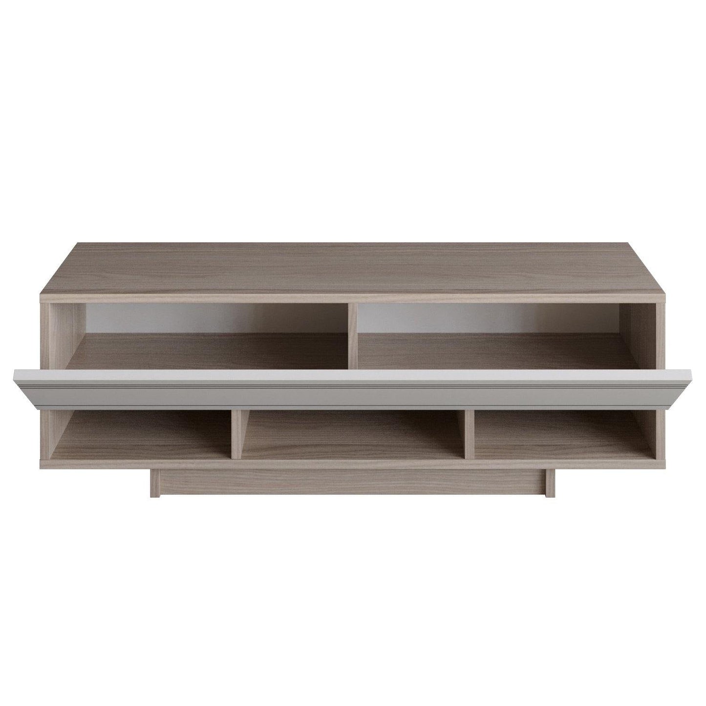 Celestia 47" TV Stand and Media Console with Cabinets and Open Shelves