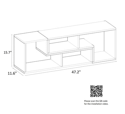 Cubicco 47'' TV Stand and Media Console