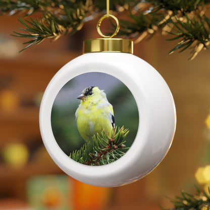Goldfinch - Christmas Ball Ornament