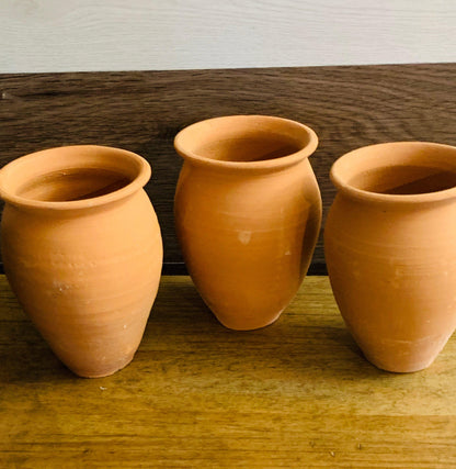 Cantaritos de Barro Clay Cups Fits Up to 16 Fl Oz