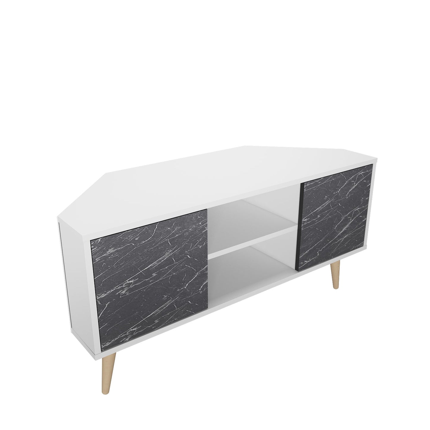 Lesson 47" Wide Corner TV Stand | Media Console