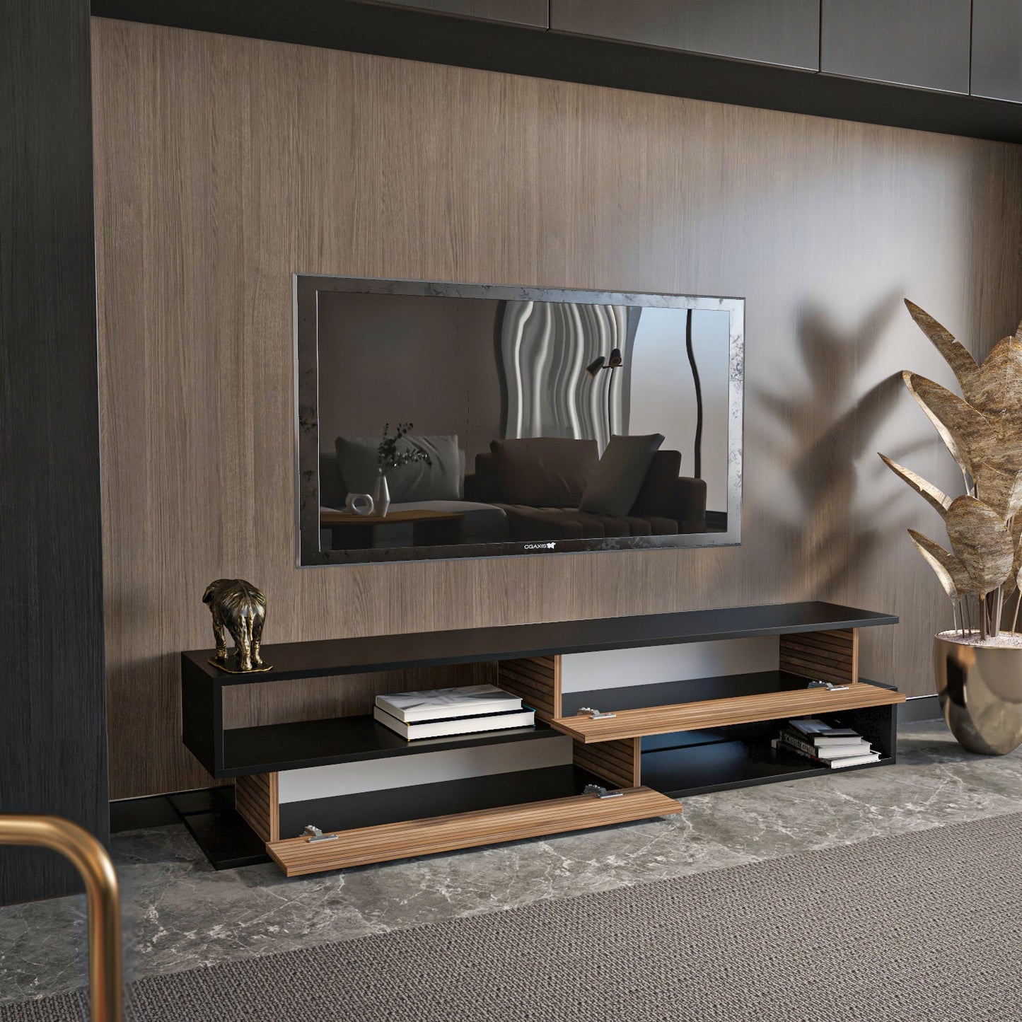 Cortez 63" Modern TV Stand Media Console