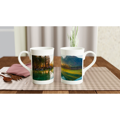 White 10oz Porcelain Slim Mug