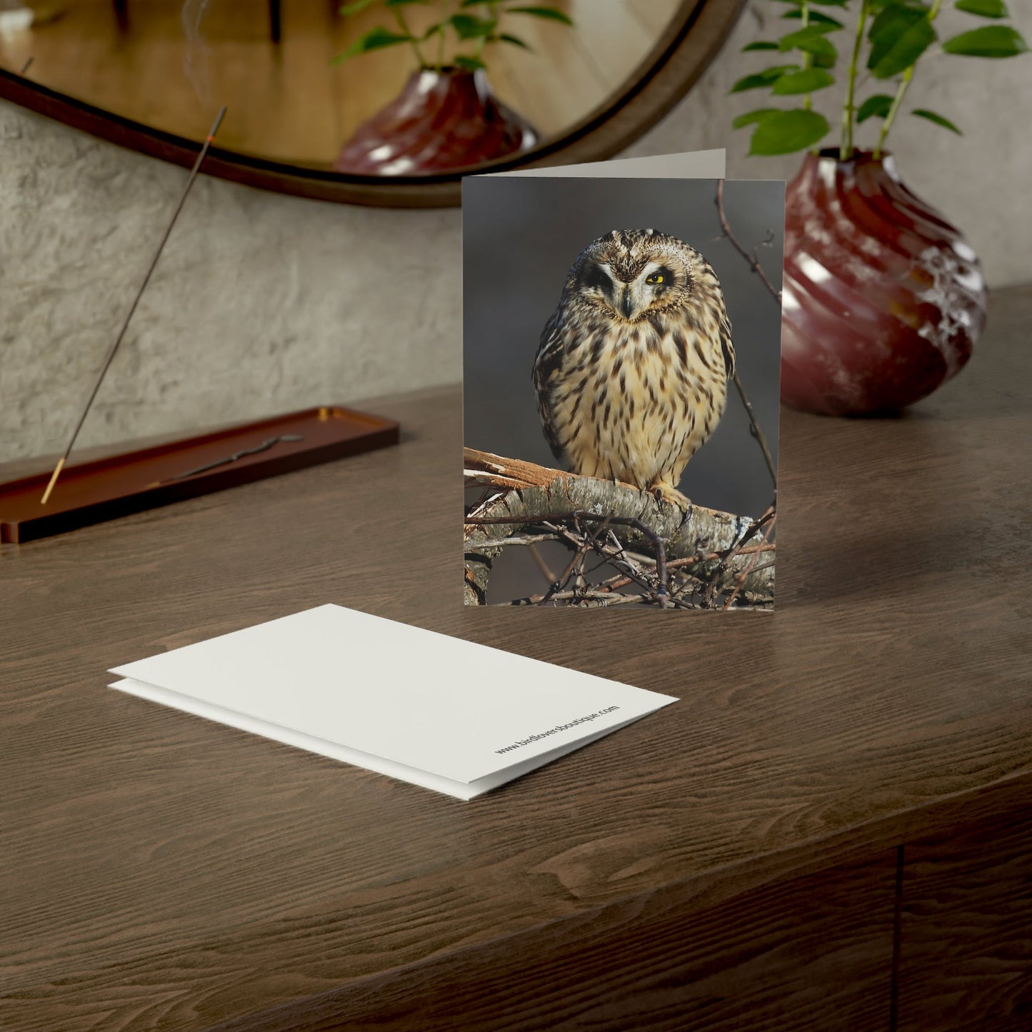 Short-eared Owl - Greeting Cards (1, 10, 30, and 50pcs)