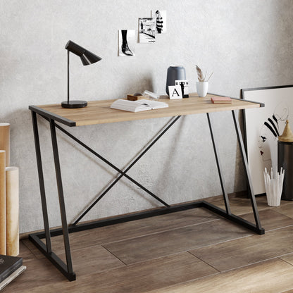 Anemon 47'' Wide Computer Desk with Crossbar Metal Frame