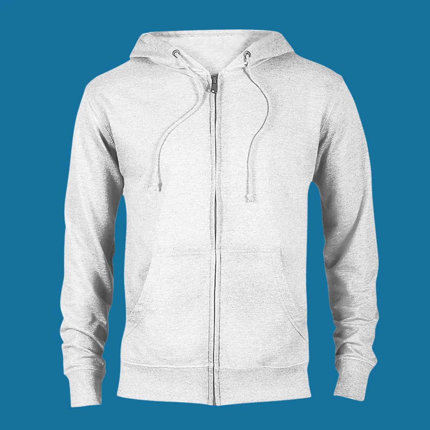 Eco-Friendly Zip Hoodie – Comfortable Organic Cotton & Recycled Polyester Blend