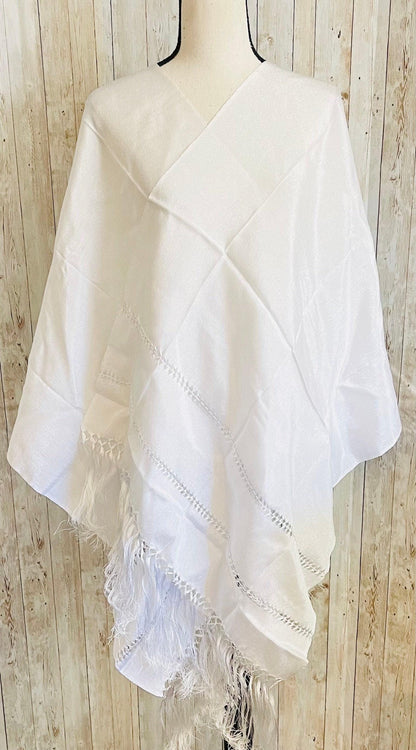 Authentic Mexican Silk Wrap Shawl Reboso Mexicano De Artiseda