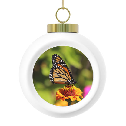 Monarch Butterfly - Christmas Ball Ornament