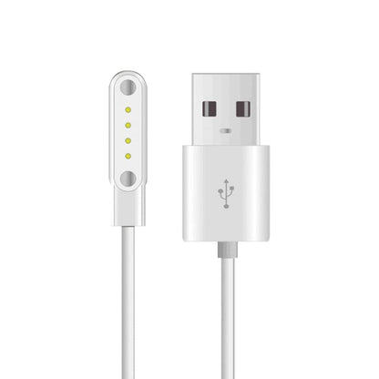 LKHSYAN Universal Smart Watch Charger USB 4 Pin Magnetic Cable White-4pin