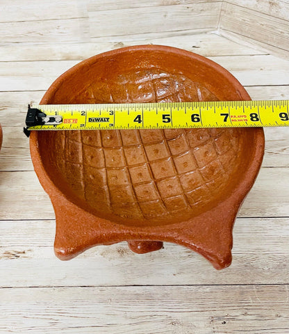 Authentic Mexican Pig Molcajete Molcajete Mexicano de Barro en Forna de Marranito