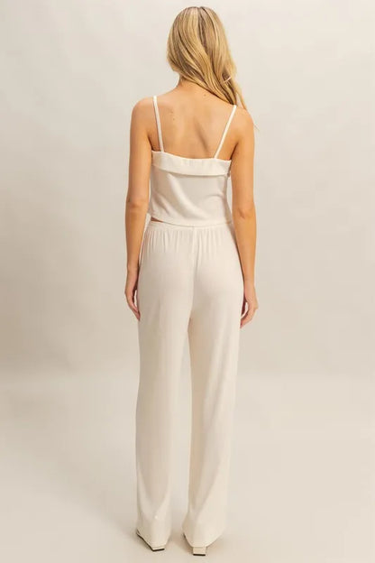 HYFVE Rib Knit Cami Top and Pants Set