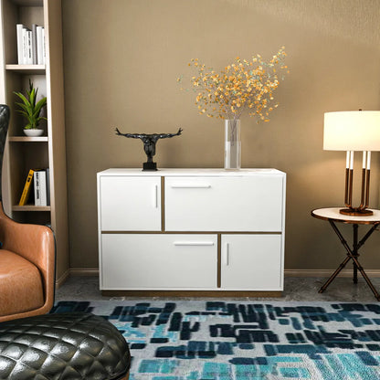 Mares 47" Wide Console with 4 Cabinets | Sideboard