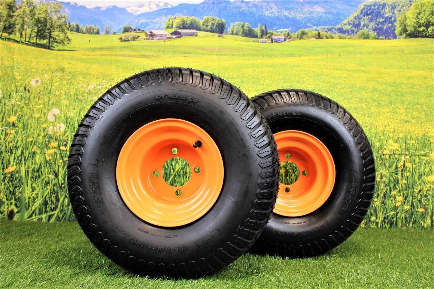 (Set of 2) 20x10.00-8 Tire & Wheel Assembly for Scag
