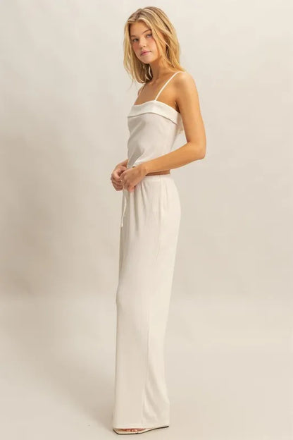 HYFVE Rib Knit Cami Top and Pants Set