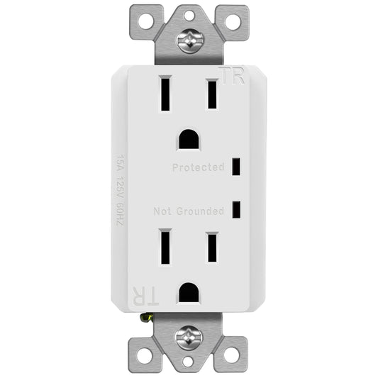 TOPGREENER Surge Protector 900J 2-Pole 15A 125V UL Listed White