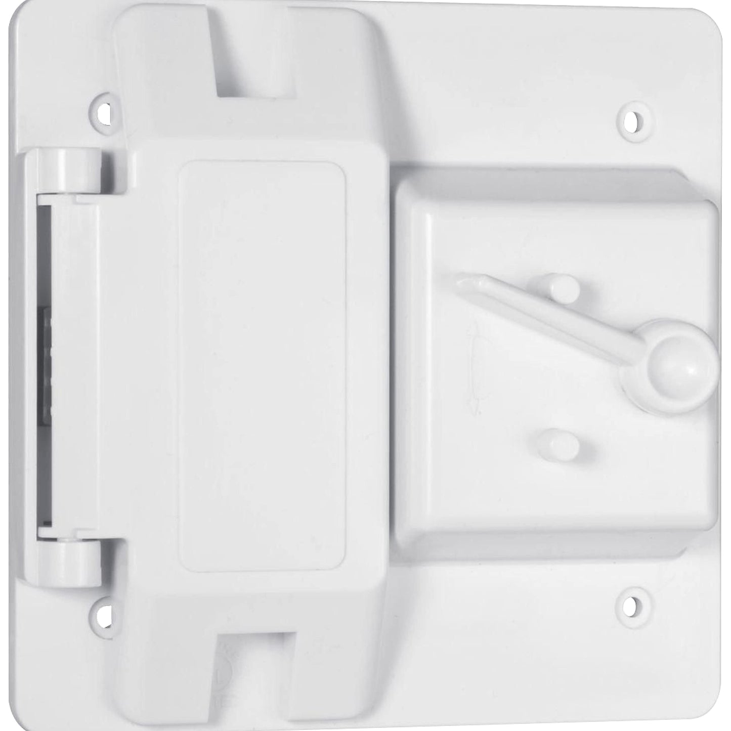 Hubbell Raco 2-Gang Weatherproof Cover Plastic Toggle GFCI White