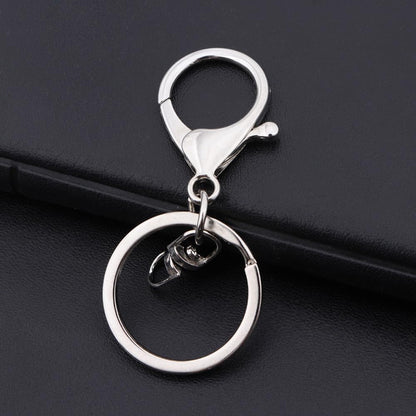 Biyrly Stainless Steel Round Keyrings 1.5-25mm Silver 10 Pack