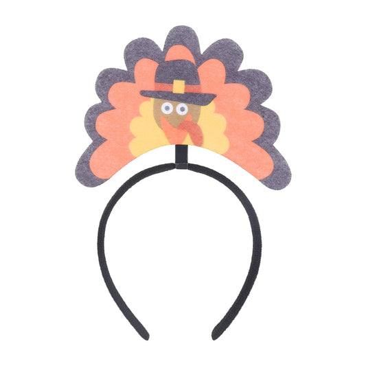 Doneace Thanksgiving Turkey Headband Women Fall Party Costume Hair Accessory
