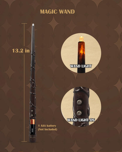 BVCNIG 20-Pack Halloween Floating Candles with Magic Wand Remote 6in Warm White