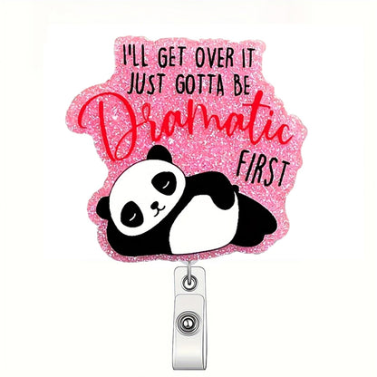 CHAONENG Funny Panda Nurse Badge Reel Retractable Clip Medical Worker ID A54