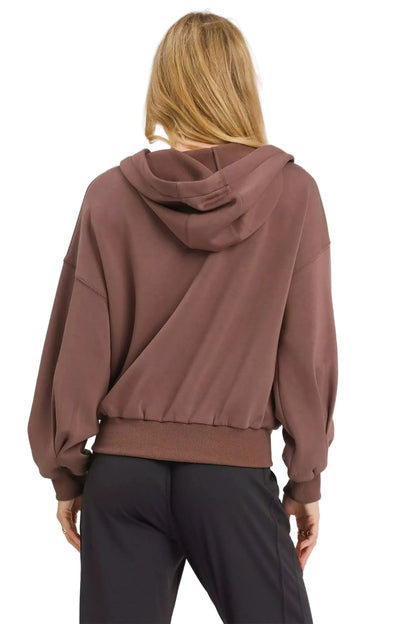 Umgee Zip-Up Fleece Hooded Jacket